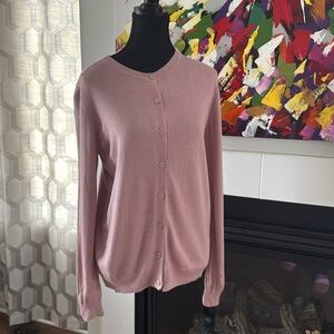 Nicole by Nicole Miller Pink Knit Cardigan